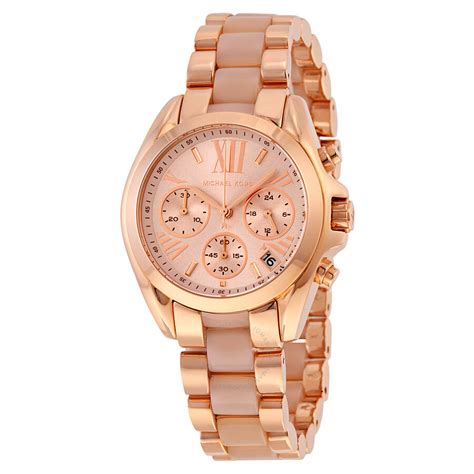 michael kors chronograph rose gold|Michael Kors watch ladies gold.